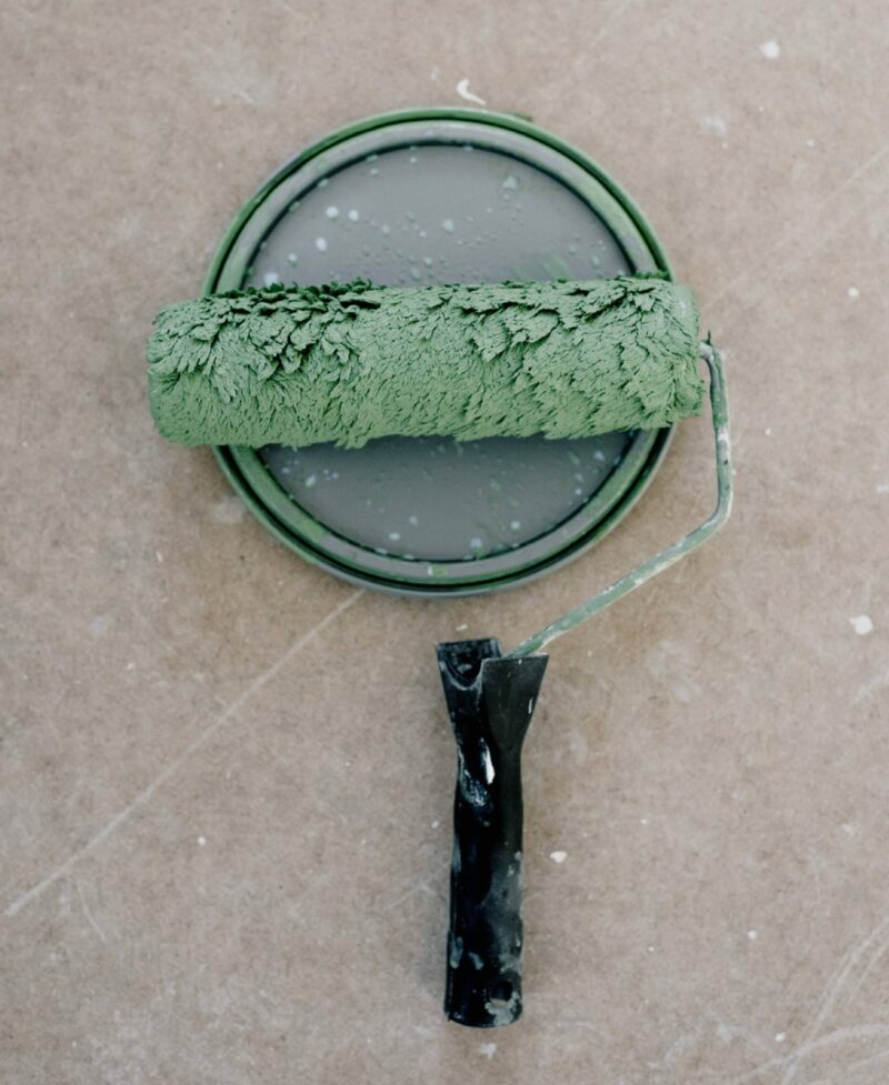 Professional Painting by 127 Restoration paint bucket lid with roller