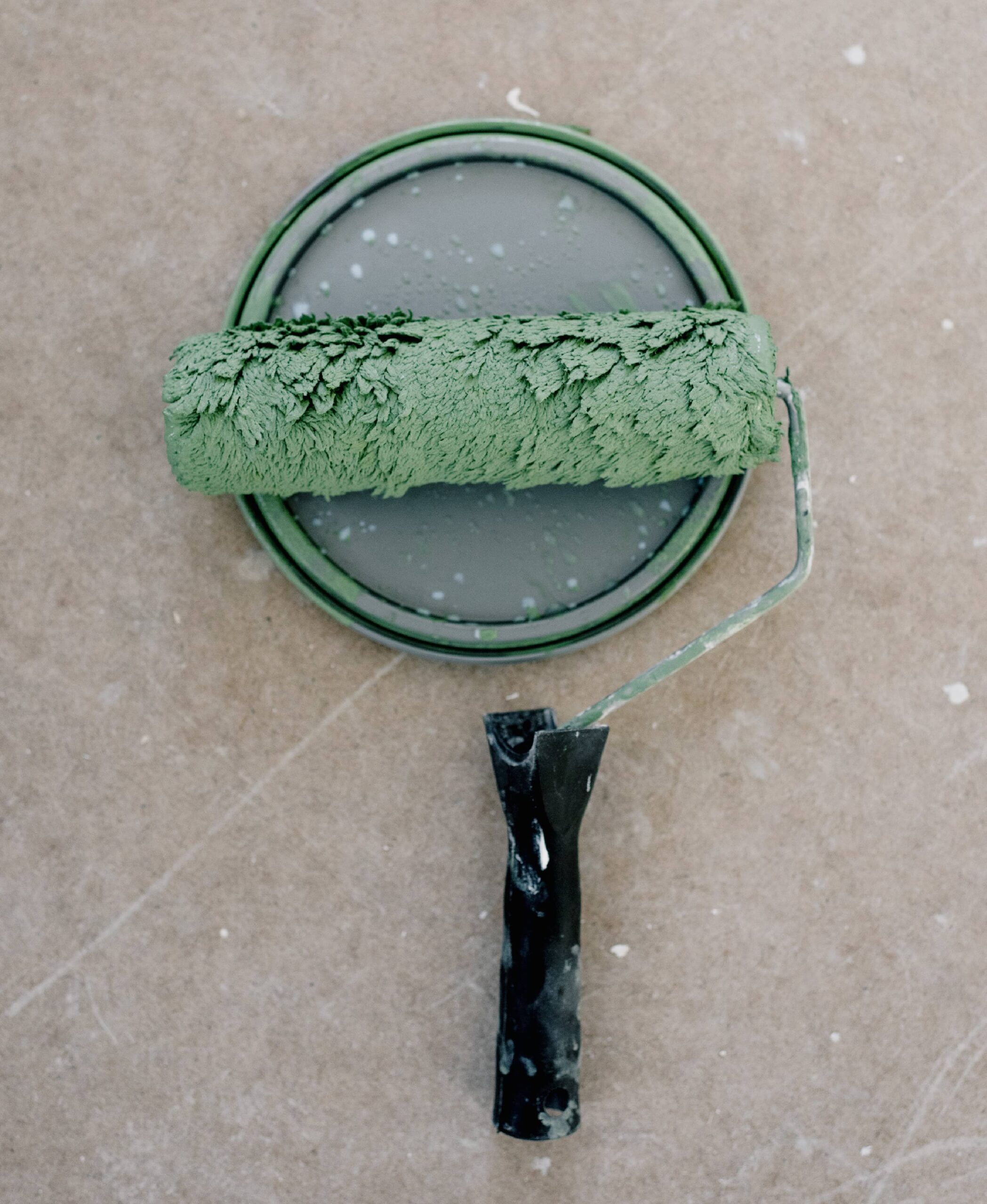 Professional Painting by 127 Restoration paint bucket lid with roller