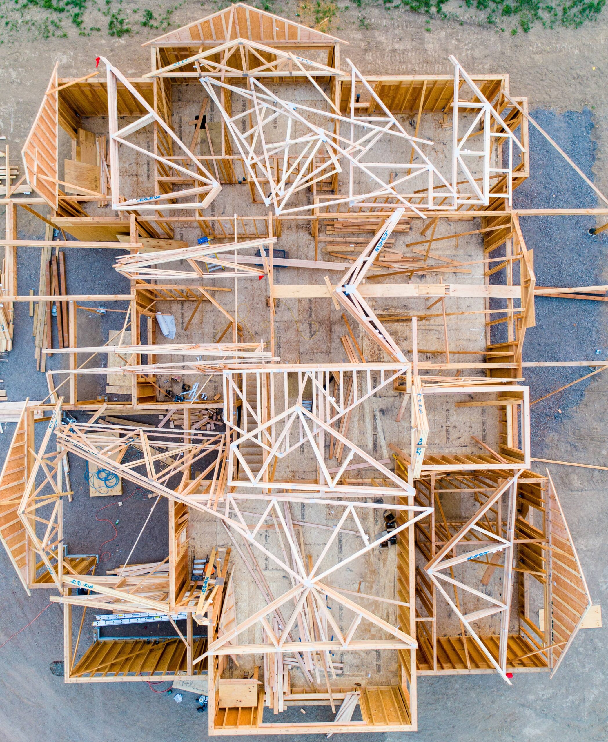 Professional Framing by 127 Restoration whole house being framed